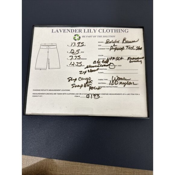 Eddie Bauer Men's L Ripstop Tech Short Black Nylon Belt NWT Inseam 7.75" UPF 50+ - Picture 16 of 16